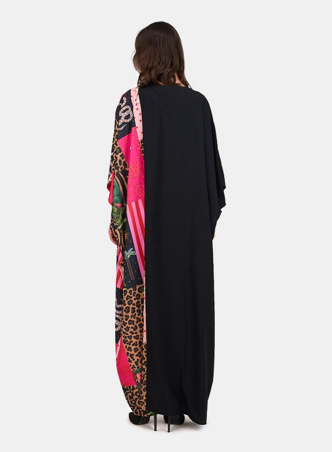 Clue Elegant Tencel Printed Abaya - Image 3