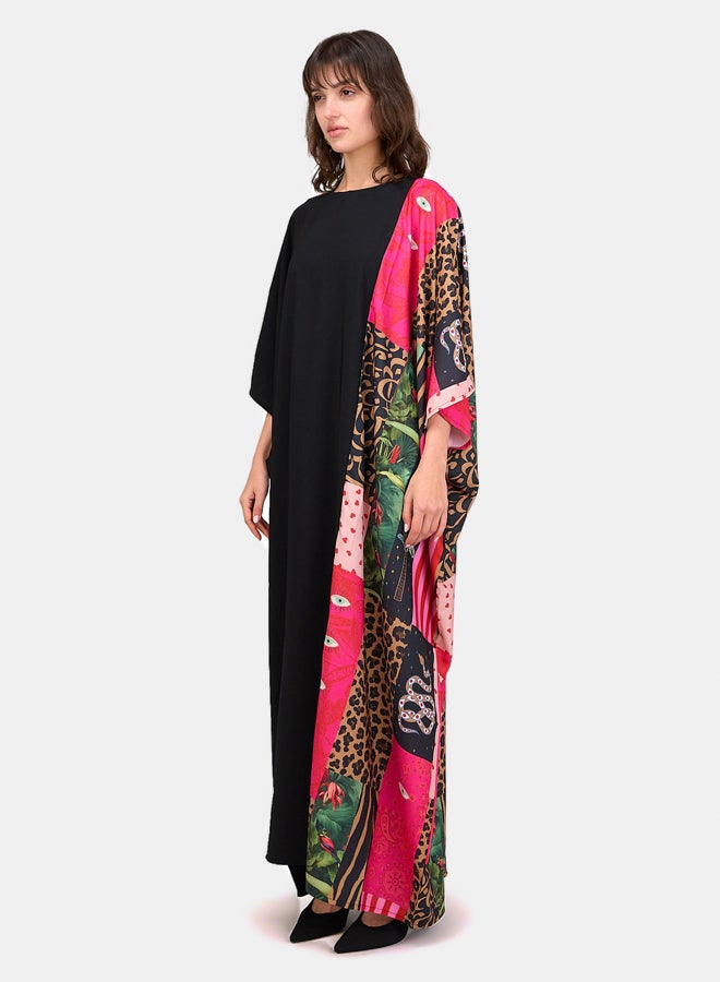 Clue Elegant Tencel Printed Abaya - Image 5