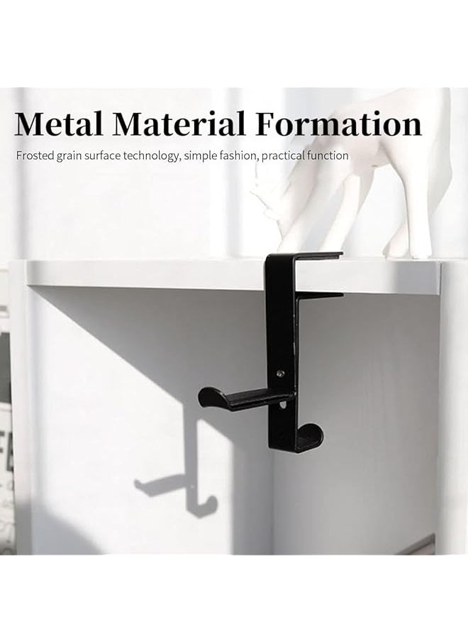 X spring Metal Headphone Hanger Adjustable Under Desk Headphone Stand With Silicone Non Slip Pad Under Desk Space Save Mount Universal Metal Headphone Stand Hook For All Headphones  - Image 5