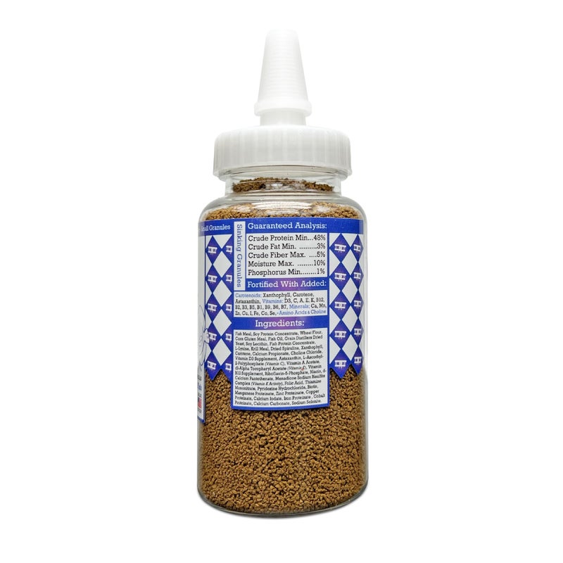 Aquatic Provisions Community Fish Food Small Granules 3.17 oz, High Protein Slow Sinking Small Sized Granules - Image 3