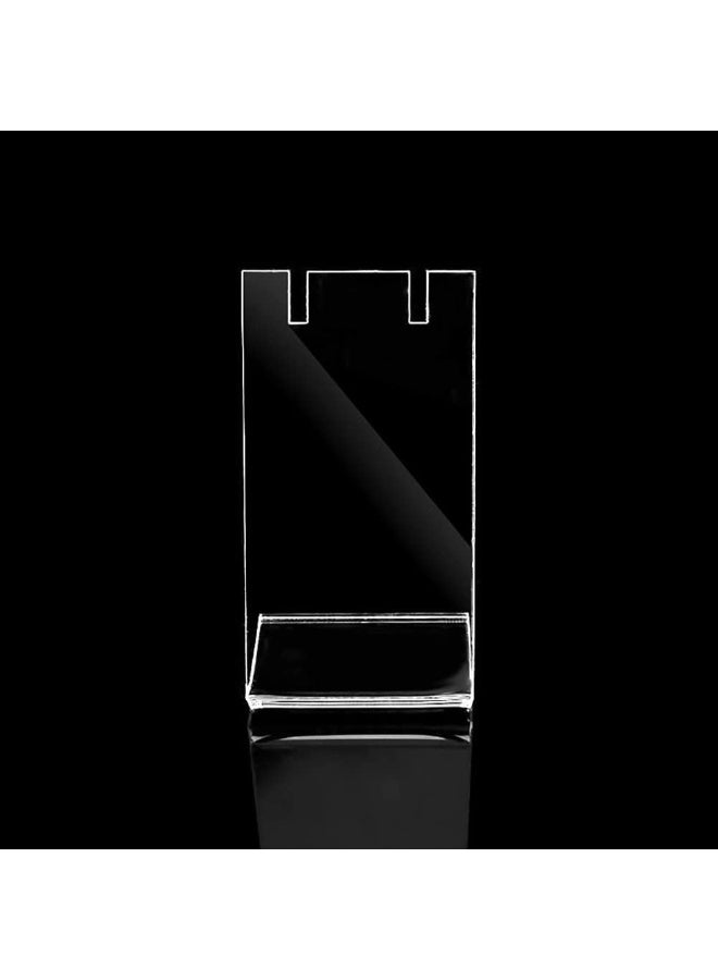 Slasa 4 Pcs Acrylic Earring Display Stand 4.4x8.5 cm L-Shaped Single Pair Holder Jewelry Display Rack for Earrings, Bracelets & Accessories, Desktop Organizer - Image 2