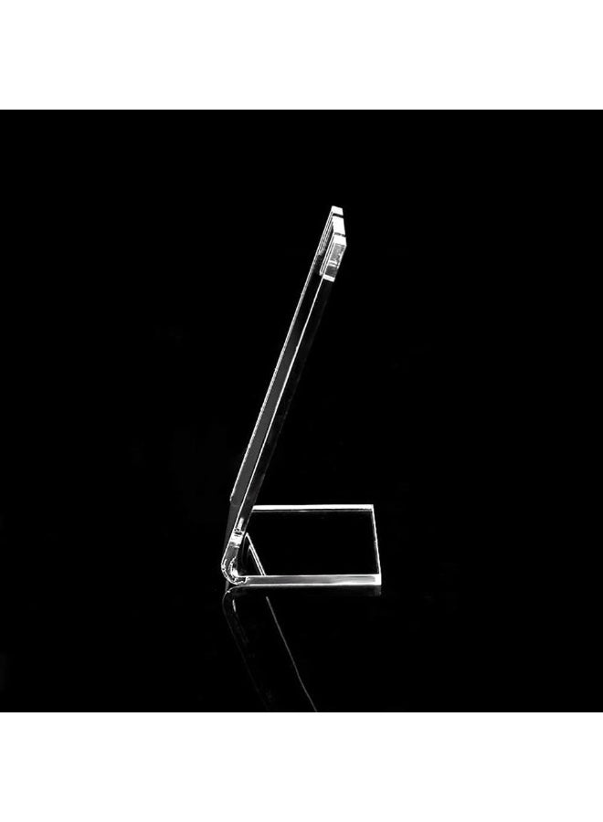 Slasa 4 Pcs Acrylic Earring Display Stand 4.4x8.5 cm L-Shaped Single Pair Holder Jewelry Display Rack for Earrings, Bracelets & Accessories, Desktop Organizer - Image 3