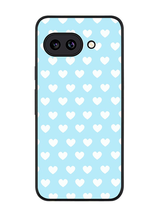 Stylizedd For Google Pixel 9a Case,Slim fit Camera Protection, Shockproof Thin Phone cover  - Baby Blue Hearts