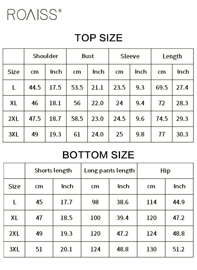roaiss - Summer Houndstooth Jacquard Satin Men Short Sleeve Shirt Pants Shorts 3Pcs Homewear Sleepwear Casual Pajamas Set - Image 1
