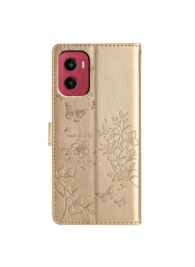 S-TOP Case For Motorola Moto G05 Butterflies and Flowers Leather Phone Case - Image 4
