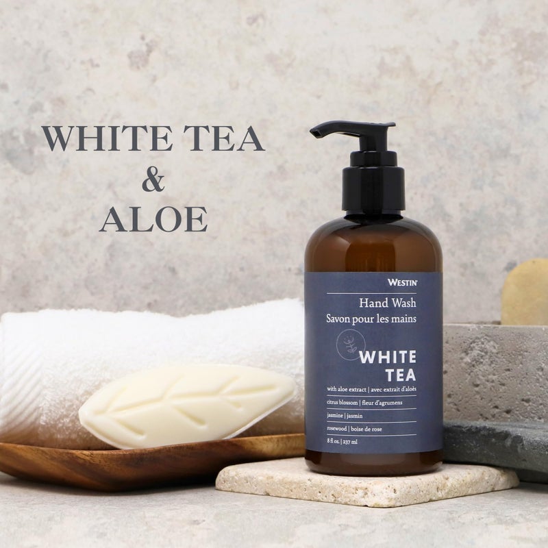 Westin White Tea Liquid Hand Soap - Signature White Tea Fragrance Combined With Aloe - Aromatherapy - Luxury Hotel Spa Collection - 8oz - Image 5