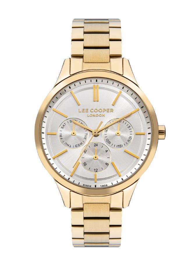 LEE COOPER Women's Multi Function Silver Dial Watch - LC07865.130