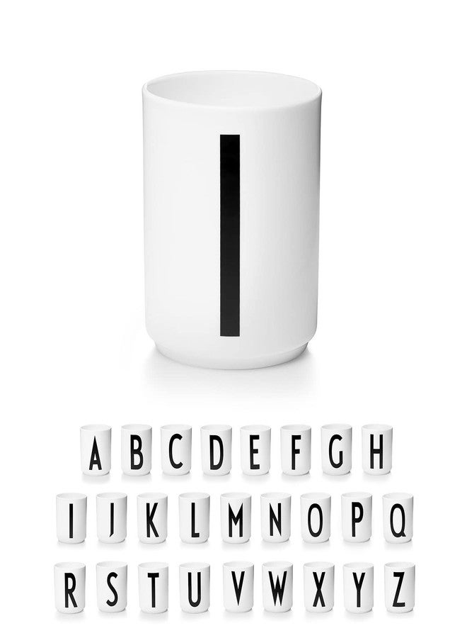 Design Letters Porcelain Coffee Mug | Gifts for Mom | Initial Coffee Cup Perfect for Mother's Day Gift | Ceramic Cup Used as Bathroom Accessories/Tumbler/Makeup Brush Holder | Monogrammed Gift for Her - Image 1