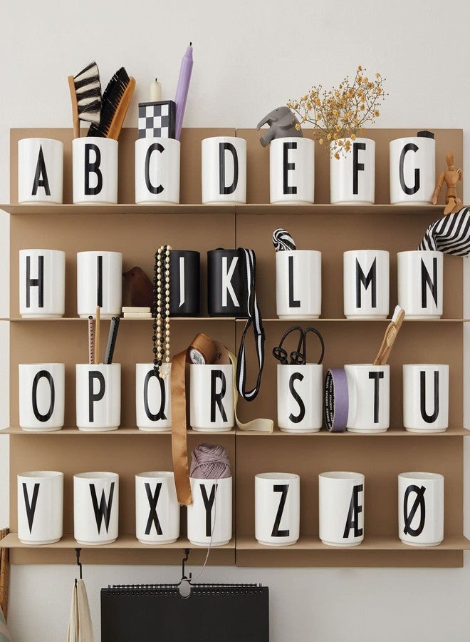 Design Letters Porcelain Coffee Mug | Gifts for Mom | Initial Coffee Cup Perfect for Mother's Day Gift | Ceramic Cup Used as Bathroom Accessories/Tumbler/Makeup Brush Holder | Monogrammed Gift for Her - Image 5