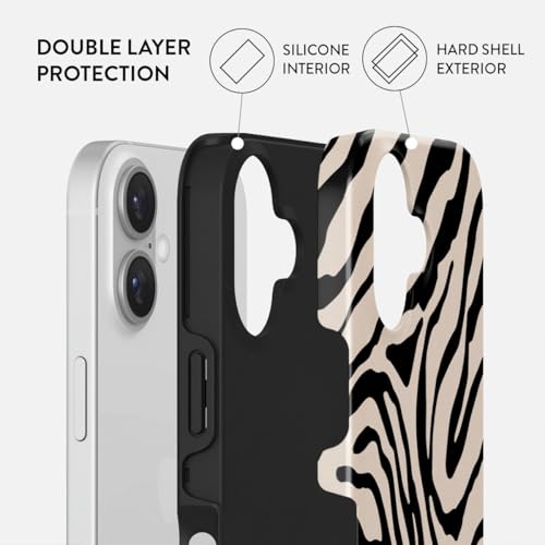 BURGA Phone Case for iPhone 16 - Cute, Trendy, Aesthetic, Pattern Phone Cover, Hard Shell Protection - fits Apple iPhone 16 Case for Women and Men - Image 2