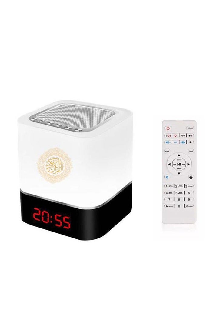 SUNDUS New Wireless Bluetooth Speaker with Touch Lamp and Remote Control Suitable for Listening to the Quran White - Image 1
