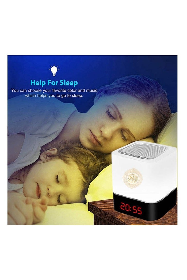SUNDUS New Wireless Bluetooth Speaker with Touch Lamp and Remote Control Suitable for Listening to the Quran White - Image 2