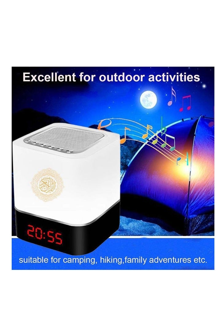 SUNDUS New Wireless Bluetooth Speaker with Touch Lamp and Remote Control Suitable for Listening to the Quran White - Image 4