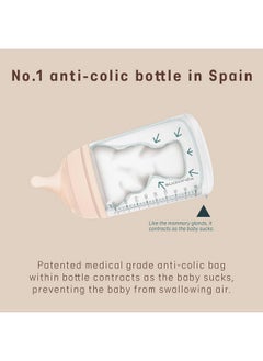 SUAVINEX Suavinex Zero Zero Anti Colic Baby Bottle, No 1 Spanish Baby Bottle Brand, Minimizes Bottle Rejection & Nipple Confusion, Perfect for Breastfeeding Babies, Adaptable Flow, 2 Pk 6 oz, Fair  - Image 5