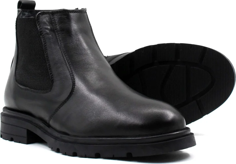 فاست ستيب Genuine Leather Fur Men's Sports Boots 951KMA99