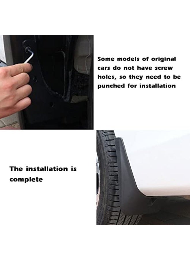 Generic Pepisky Car Tire Mudguard Mud Flaps Splash Guards Fenders Car Modifications Accessories Replacement for Camry Sport 2018-2021  - Image 3