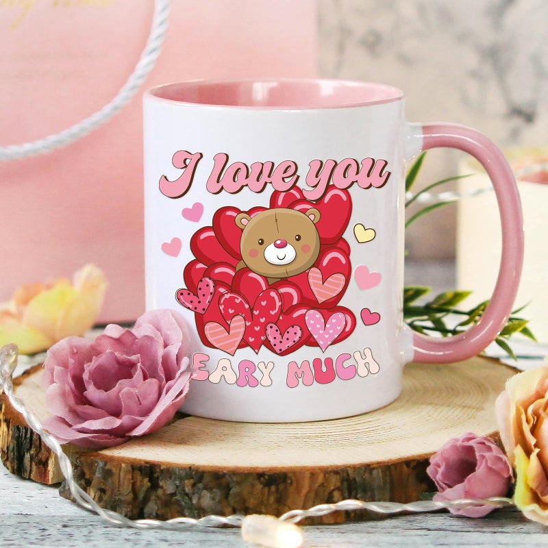 Shejdgart UV DTF Cup Wrap - 20 Sheets Valentines UV DTF Cup Wraps for 16 OZ Vintage Cherry Bear UVDTF Decals Waterproof Transfer Stickers for Glass Cups Tumblers DIY Crafts - Image 3