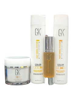 GK Hair GK Hair Moisturizing Shampoo 300 ml and Conditioner 300 ml with Mask 200 Grams and Serum Smoothes Frizzy Hair 50 ml for Dry Stubborn and Coarse Frizzy Colored Hair 