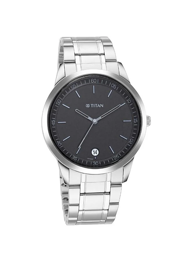 تيتان Men Analog Display Watch With Silver Metal Strap - 1806SM02