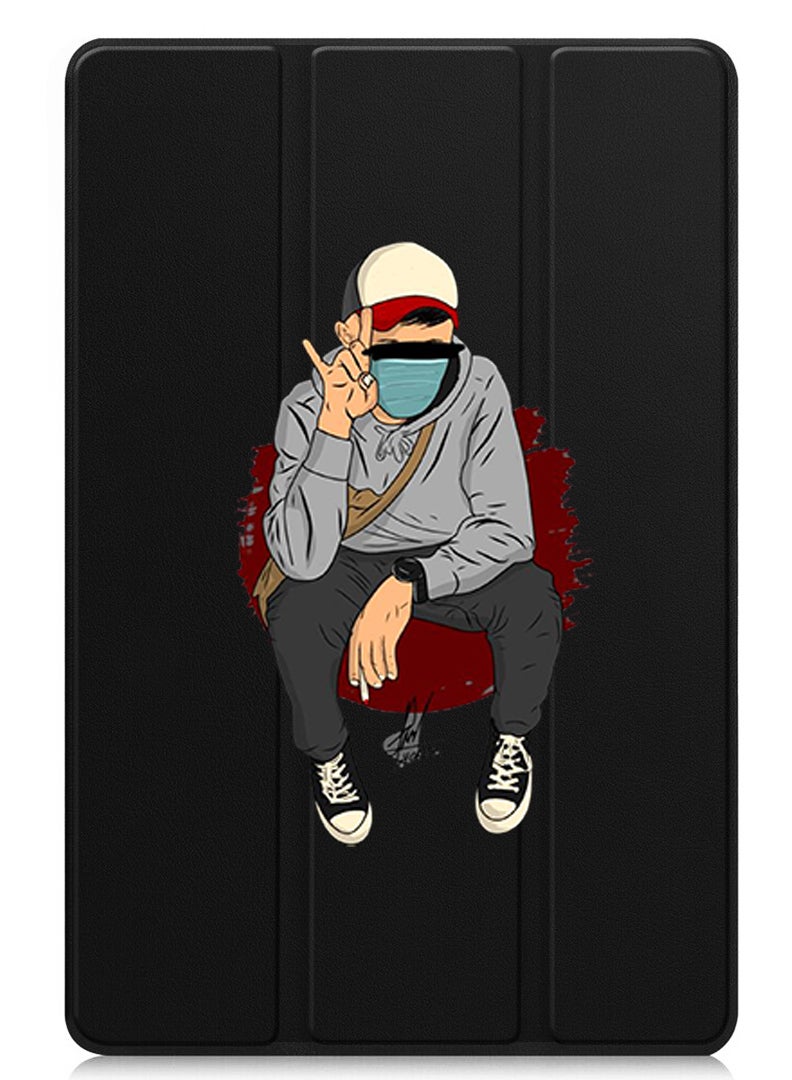 Theodor Protective Flip Case For Apple iPad Pro 11 (2024) With Trifold Stand Auto Wake Sleep Shockproof Cover peace - Image 1