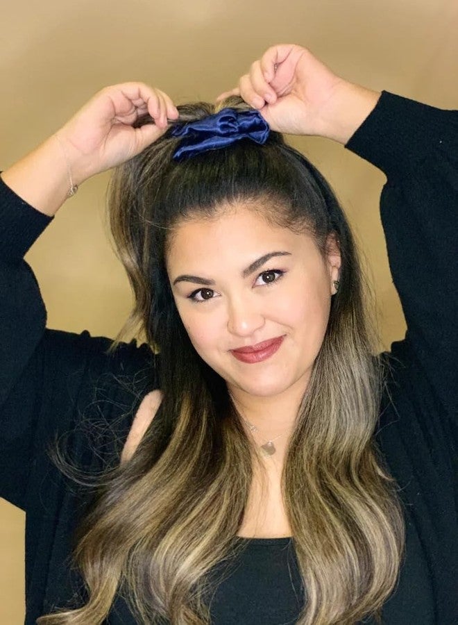 بيسيكير ربطات شعر مدرسية من بيسكير، إكسسوارات شعر عالية الجودة، ربطات شعر مطاطية فائقة التمدد، لون أزرق - Image 5