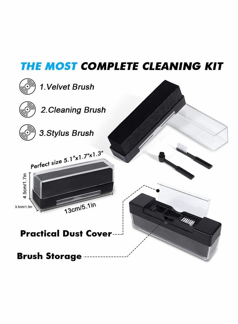 KASTWAVE Vinyl Record Cleaning Brush, 3-in-1 Anti-Static Carbon Fiber Brush Kit - Image 5