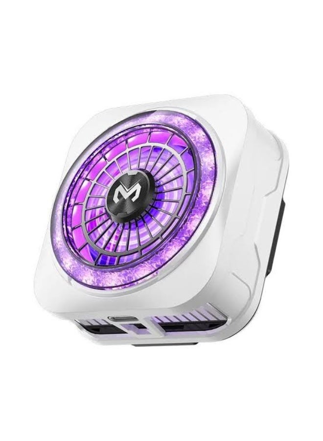 Memo CX21 Magnetic Phone Cooler – 18W Semiconductor Mobile Cooling Fan with RGB LED, Dual Airflow, Fast Ice Cooling, Magnetic & Clip-On Design, USB-C Gaming Cooler for iPhone & Android Smartphones - Image 1