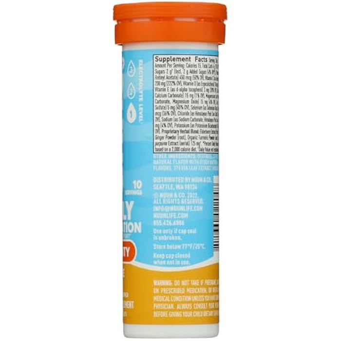 Nuun Immunity Orange Citrus, 10 Drink Tablets - Image 2
