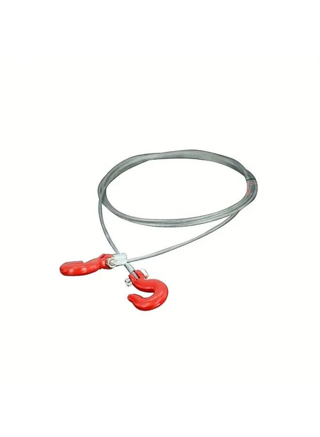 Red Trailer Rope Upgrade Metal Accessory For 1 10 RC Crawler SCX10 Capra TRX4 Redcat Gen8 - Image 1
