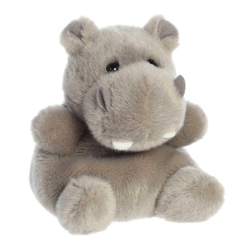 AuroraÂ® Adorable Palm Palsâ„¢ Hunk Hippoâ„¢ Stuffed Animal - Pocket-Sized Play - Collectable Fun - Grey 5 Inches - Image 2