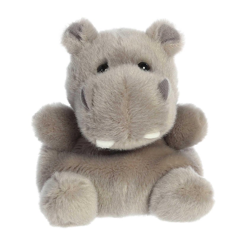 AuroraÂ® Adorable Palm Palsâ„¢ Hunk Hippoâ„¢ Stuffed Animal - Pocket-Sized Play - Collectable Fun - Grey 5 Inches - Image 1