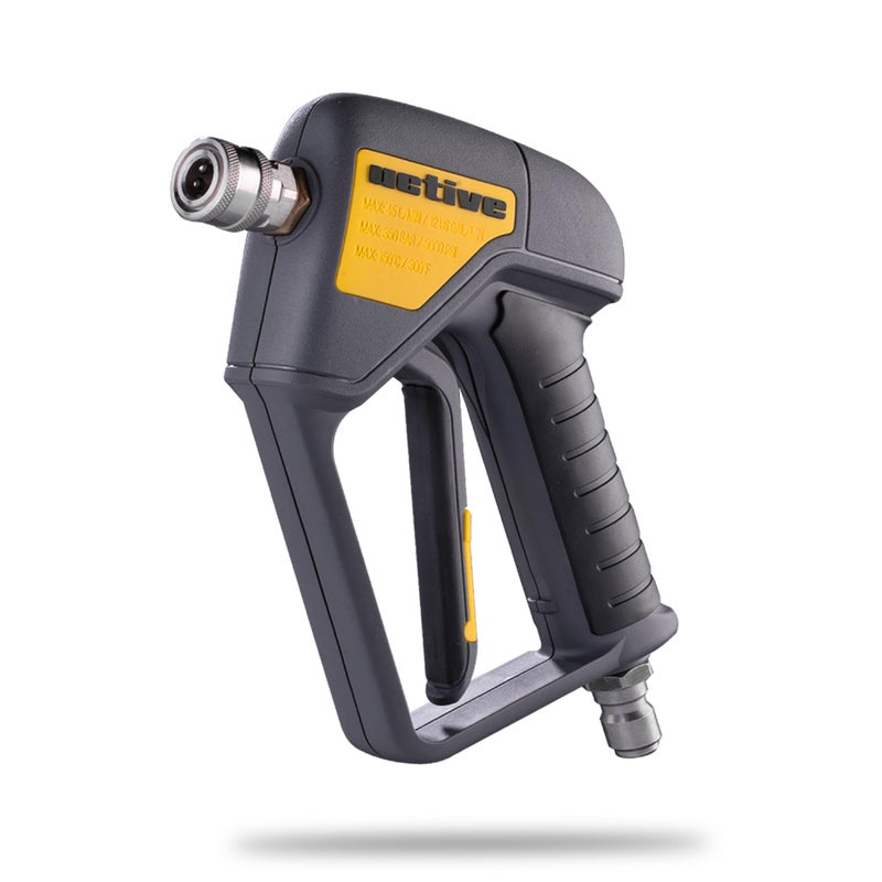 Active Swivel Pressure Washer Gun with an inbuilt 3/8â€ Inlet Male Swivel Plug for Pressure Washer Hose and 1/4â€ Female Quick Connect for nozzles, Wands & Foam Cannon for Home car wash and Detailing. - Image 1