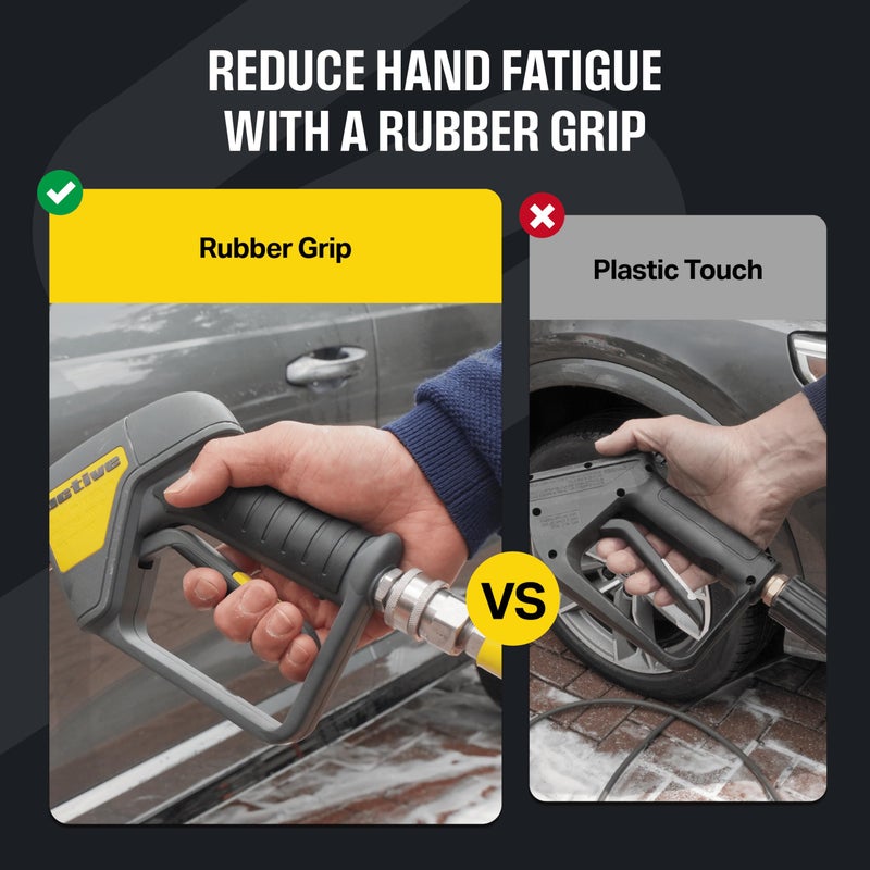 Active Swivel Pressure Washer Gun with an inbuilt 3/8â€ Inlet Male Swivel Plug for Pressure Washer Hose and 1/4â€ Female Quick Connect for nozzles, Wands & Foam Cannon for Home car wash and Detailing. - Image 4