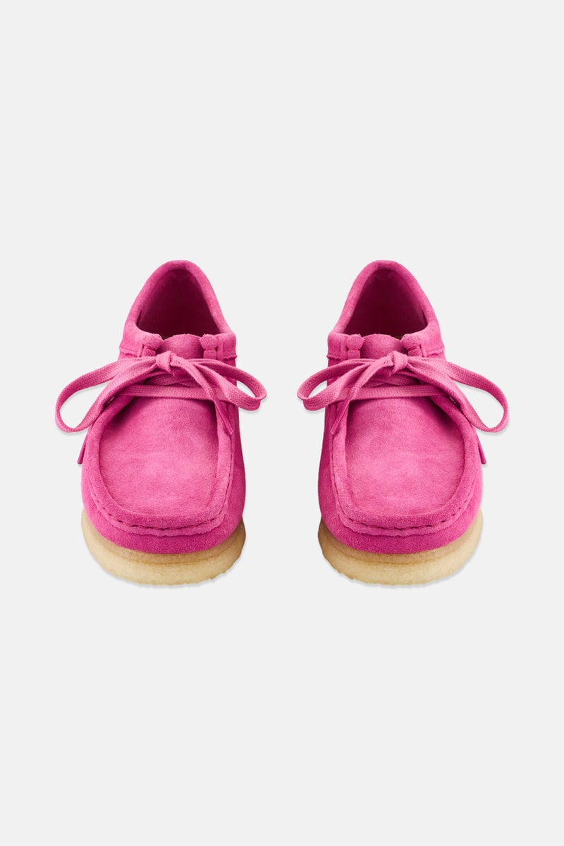 clarks Women Standard Wallabee Lace Up Shoes, Pink - Image 3