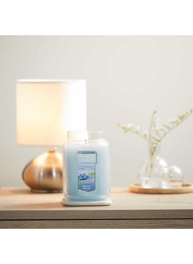 Yankee Candle Beach Walk Scented, Classic 22oz Large Jar Single Wick Candle, Over 110 Hours of Burn Time, Multicolored - Image 3