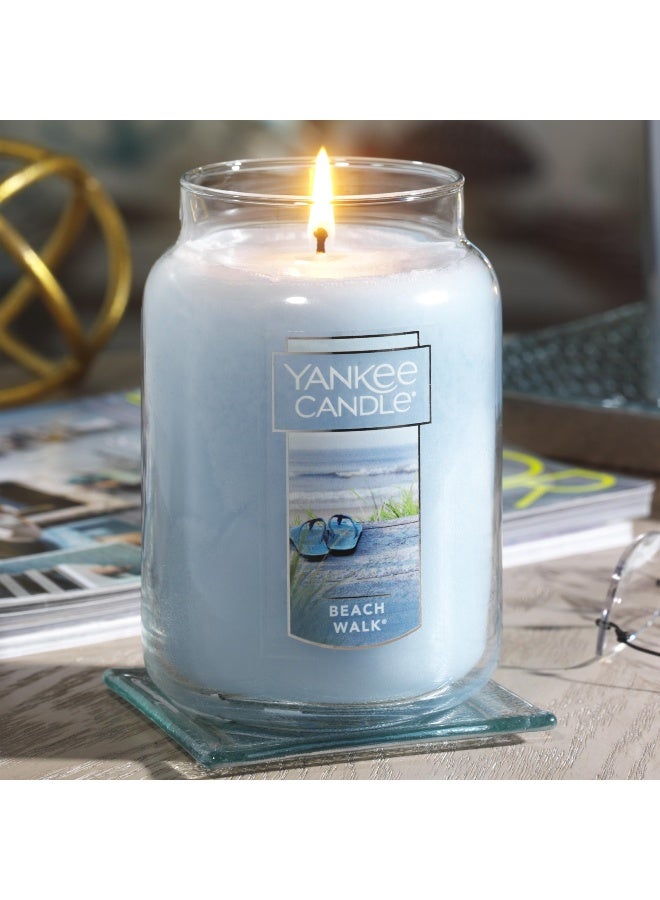 Yankee Candle Beach Walk Scented, Classic 22oz Large Jar Single Wick Candle, Over 110 Hours of Burn Time, Multicolored - Image 2