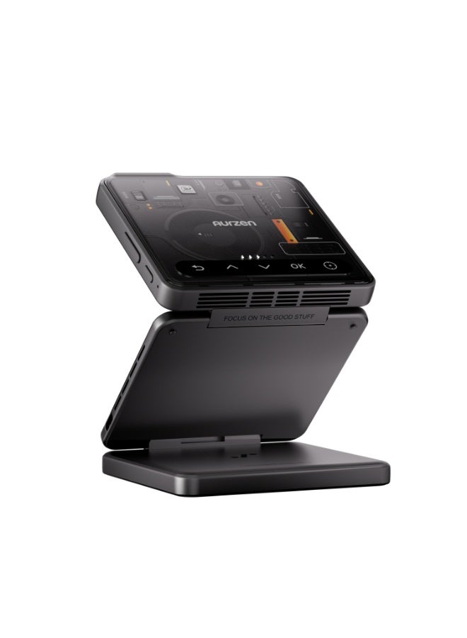 Aurzen ZIP Tri-Fold Mini Projector, Ultra Portable Pocket Projector, 720P DLP, 100 ANSI Lumens, Wireless Screen Mirroring (No WiFi), Bluetooth 5.4, 5000mAh Battery - Image 3