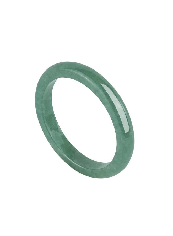 NAHARO Natural Green Jade Ring for Women,Good Luck Jewelry Natural Ring for Women with Gift Box (Green, 8) - Image 1
