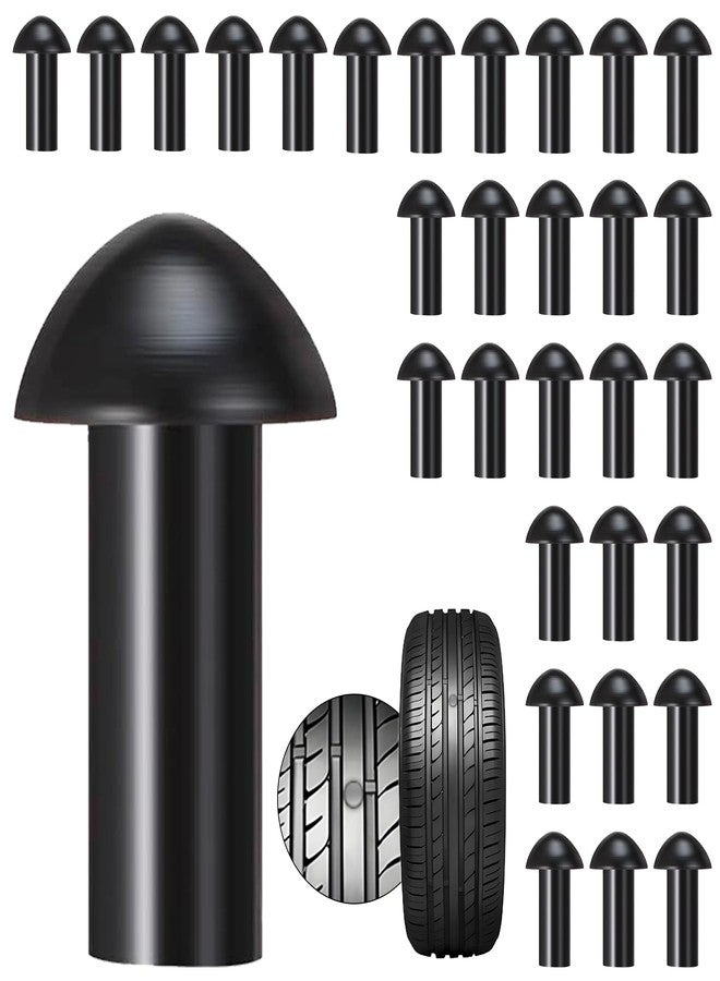 Richcat Replacement Mushroom Plugs for tubeless Tire Puncture Repair kit,for Motorcycles, Cars, Trucks, ATVs and Tractors(30 Plugs) - Image 1