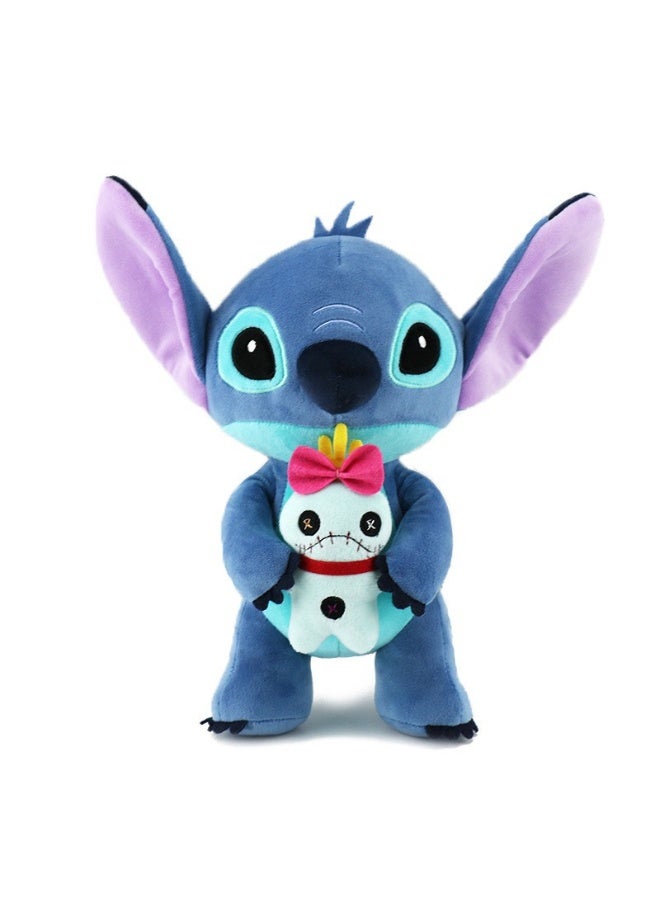 Stitch Factory Mall 28cm Cartoon Blue Stitch Plush Doll Plush Toy Room Decoration Soft Doll Suitable for Children Gift Party Gift - Image 1