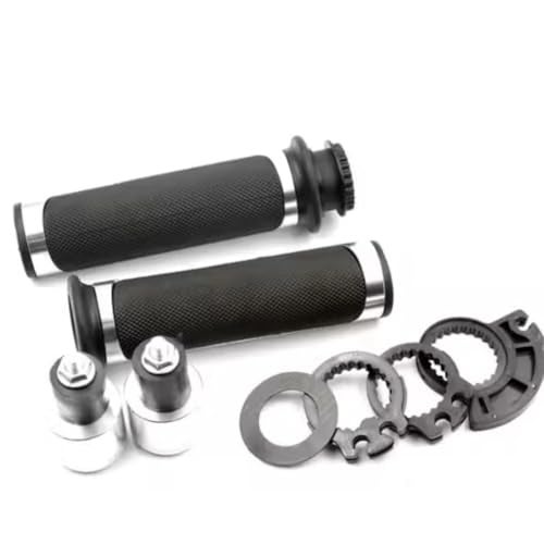 0TO6 Barracuda Handle Grip Silver Handle Bar Grip for Universal for All Bike - Image 5