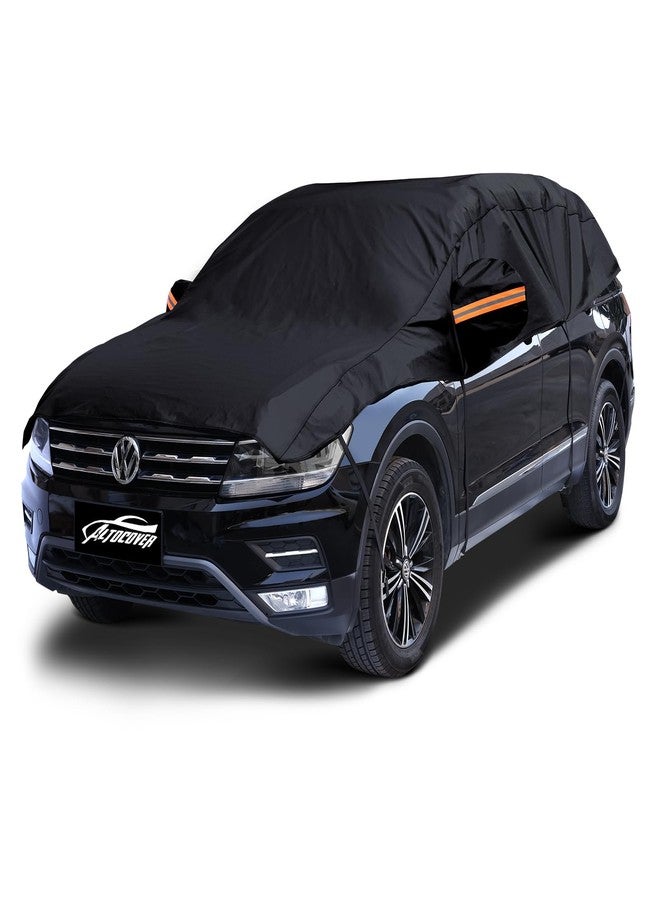 AltoCover Half Car Cover Top, Hail Protector Car Cover with Cotton Liner, Sunroof & Windshield Cover for Ice and Snow, All Weather Vehicle Body Cover for Sun, Rain, Dust, Fit SUV M - Image 1
