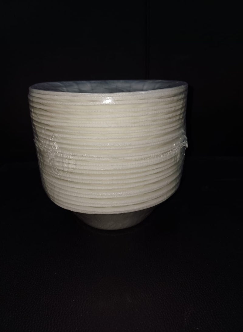 1,000 PCS-Disposable 12 oz Foam Bowl- 25 PC x 40 Packets Bowls, Premium-Quality, BPA-Free, Food grade and Hygienic| Perfect for Large Gathering, Parties, Events, Etc| White - Image 1