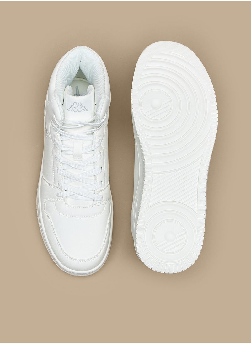 Kappa Womens Solid High Top Sneakers with Lace Up Closure  - Image 4