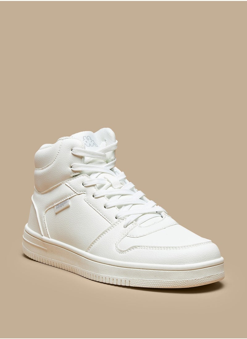 Kappa Womens Solid High Top Sneakers with Lace Up Closure  - Image 3
