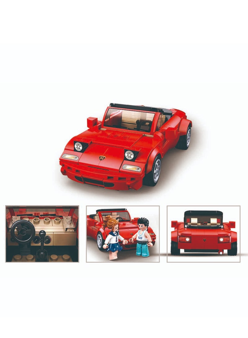 Sluban Model Bricks -MX5S Sports Car(264pcs) - Image 5