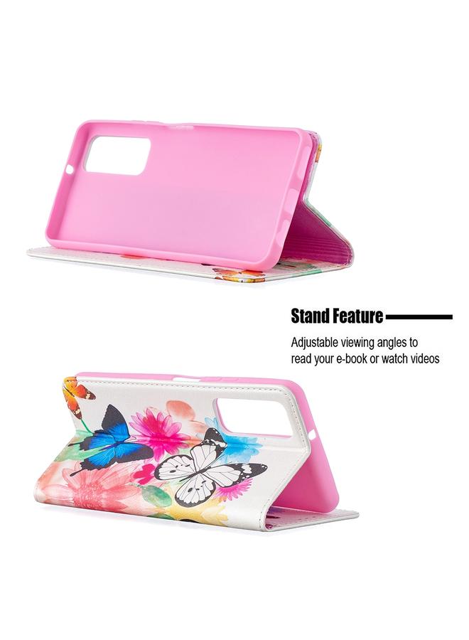 Zaboon Case For Huawei P smart 2021 / Y7a Colored Drawing Pattern Invisible Magnetic Horizontal Flip PU Leather Case with Holder & Card Slots & Wallet - Image 4