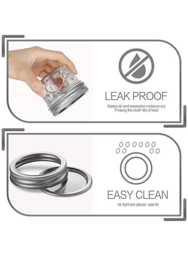 VERONES Mason/Canning Jars, 4 OZ Jelly Jars With Regular Lids and Bands, Ideal for Jam, Honey, Wedding/Shower Favors, DIY Spice Jars, 16 PACK, Extra 16 Lids - Image 3