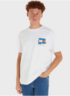 Graffiti Flag Crew Neck T-Shirt