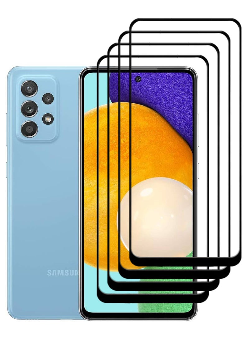 ACLIX 4 Pieces Antistatic ESD Dustproof Premium Quality High Definition Tempered Glass Screen Protector Designed For Samsung Galaxy A52 5G - Image 1